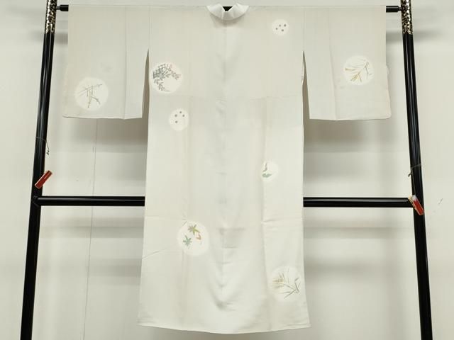 平和屋着物▽長襦袢 袷 作家物 草花丸文 正絹 逸品 CABB6325ut - メルカリ