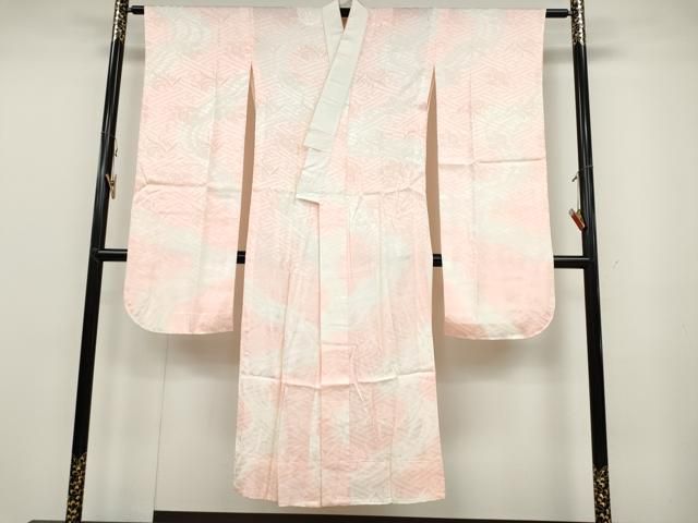 平和屋着物▽振袖用長襦袢 無双仕立て 紗綾形花地紋 暈し染め 正絹