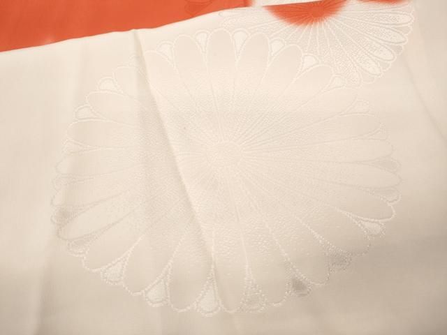 平和屋着物▽振袖用長襦袢 袷 雲取り文 暈し染め 正絹 逸品 CABB6327ut