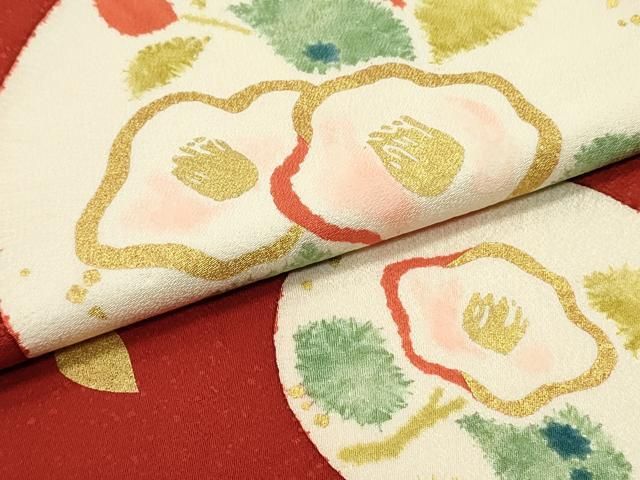 平和屋着物▽九寸名古屋帯 花丸文 金彩 正絹 逸品 DAAZ3395ob - メルカリ