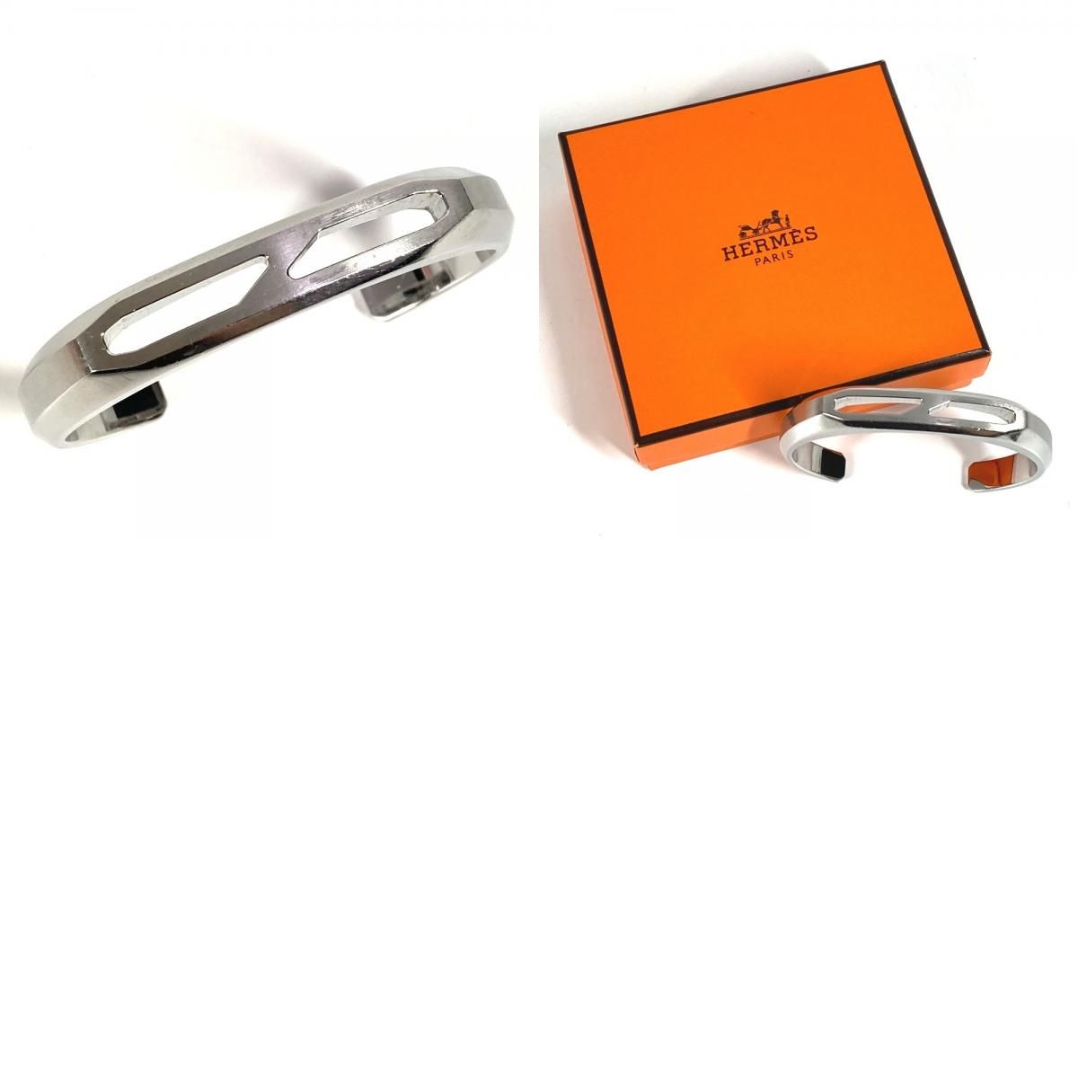 HERMES エルメス バングル Delta デルタ カフ バングル SS シルバー