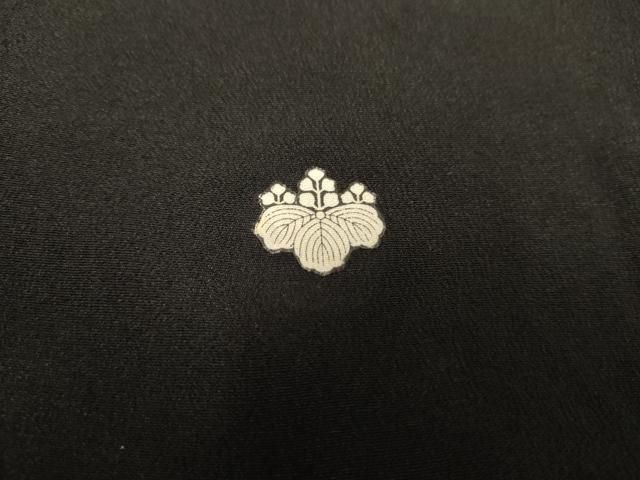 平和屋着物▽豪華黒留袖 両褄 吉祥花鳥文 金彩 正絹 逸品 AABF1060cs