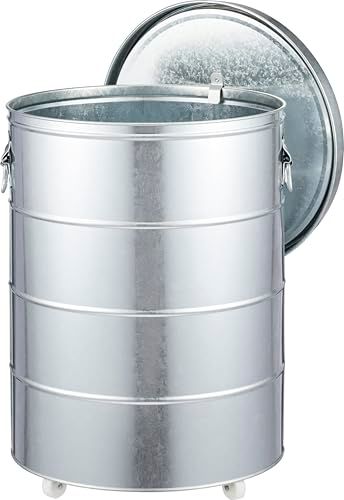 オバケツ ライスストッカー 30 kg キャスター付 シルバー RS A m 87417 07