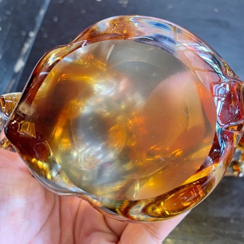 レトロ MultiGlass マルティグラス 犬 2匹セット 10cm ガラス 置物