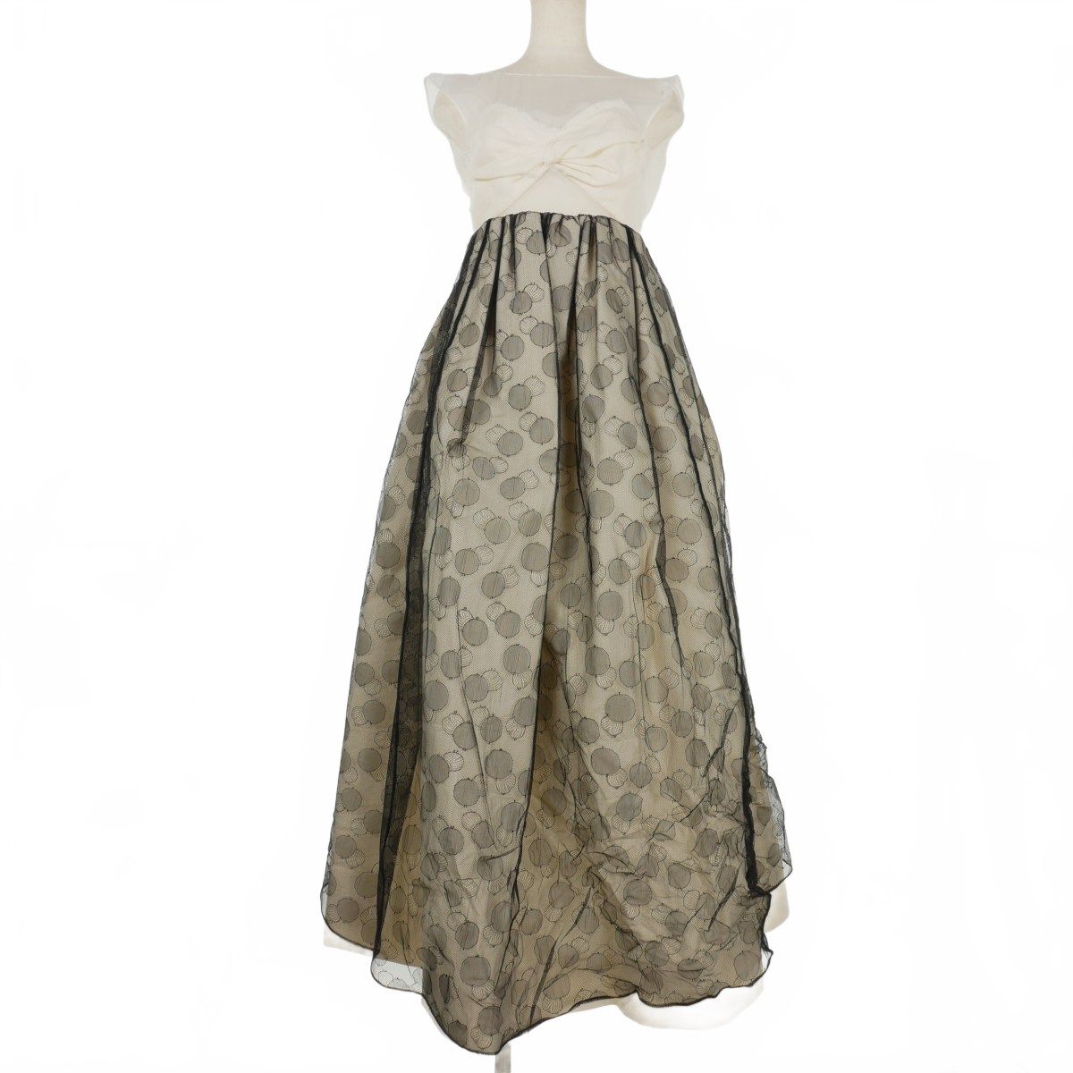 メゾンマルジェラ Maison Margiela 22 SS Empire Waist Dress エンパイアウエストドレス ロングワンピース 38 白 ホワイト 正規