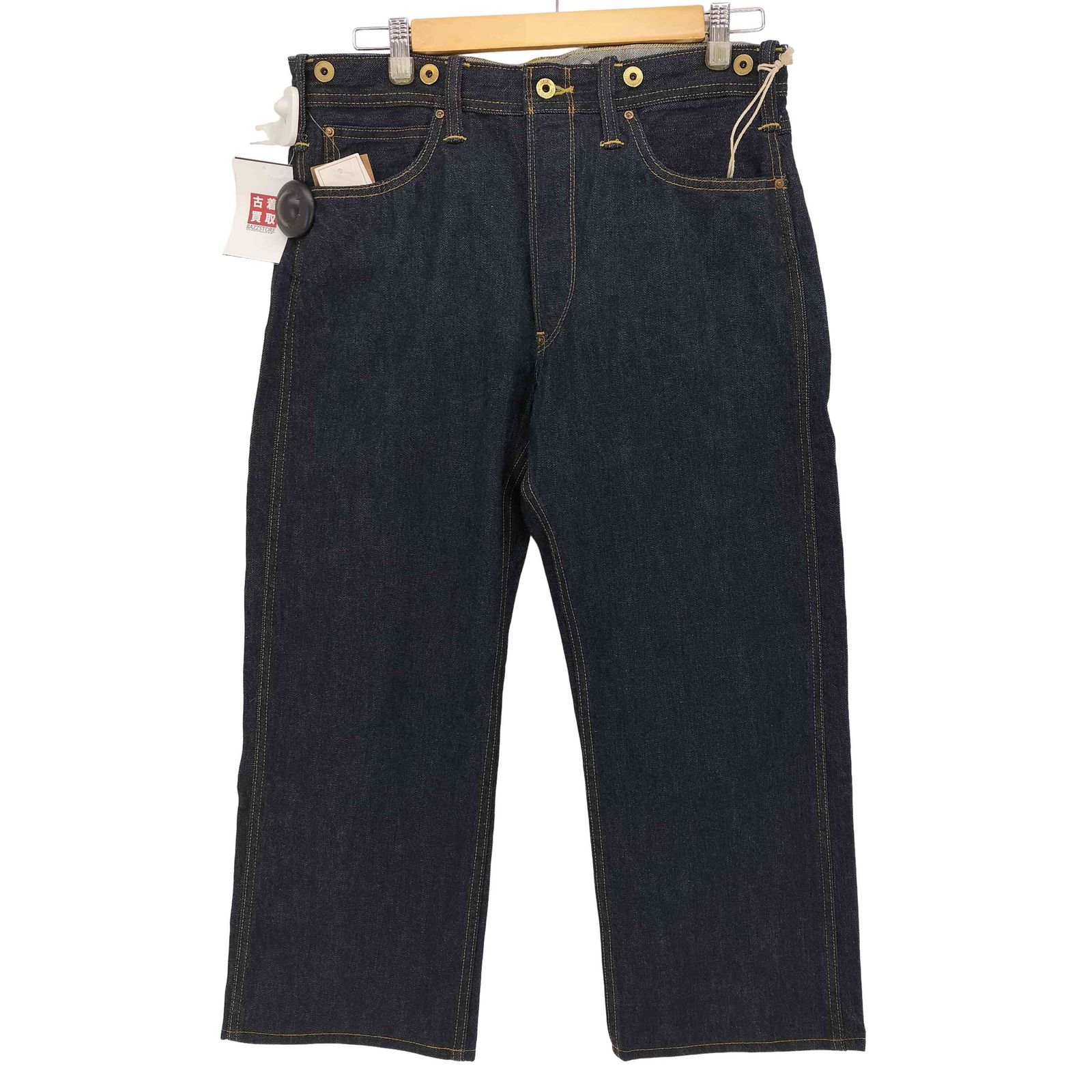 ダブルアールエルラルフローレン RRL RALPH LAUREN JAPAN 381 COWBOY リジッド セルビッチ ジップフライ デニム パンツ シンチバック メンズ 31 x 32