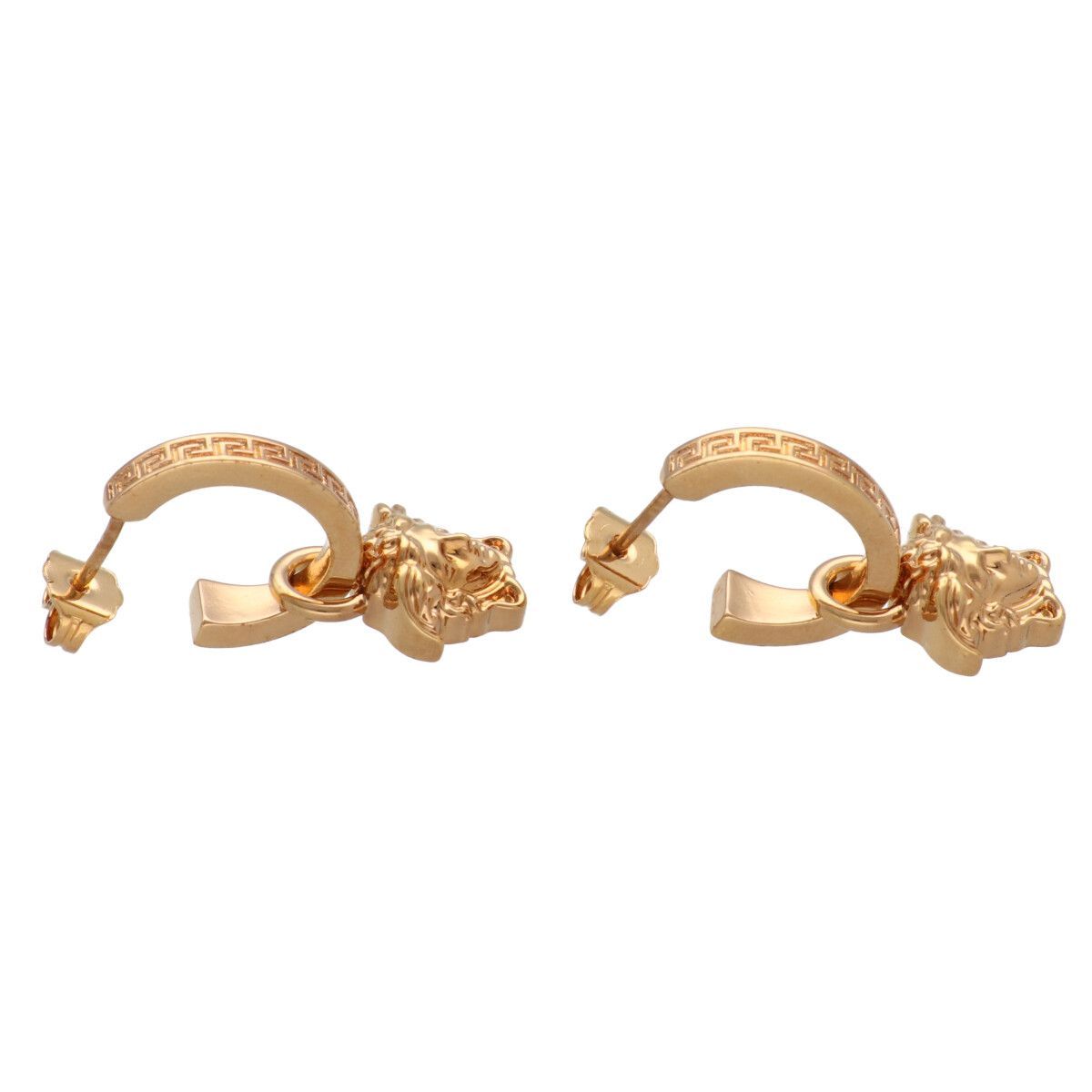中古】 VERSACE ヴェルサーチ ピアス メデューサ フープピアス 両耳
