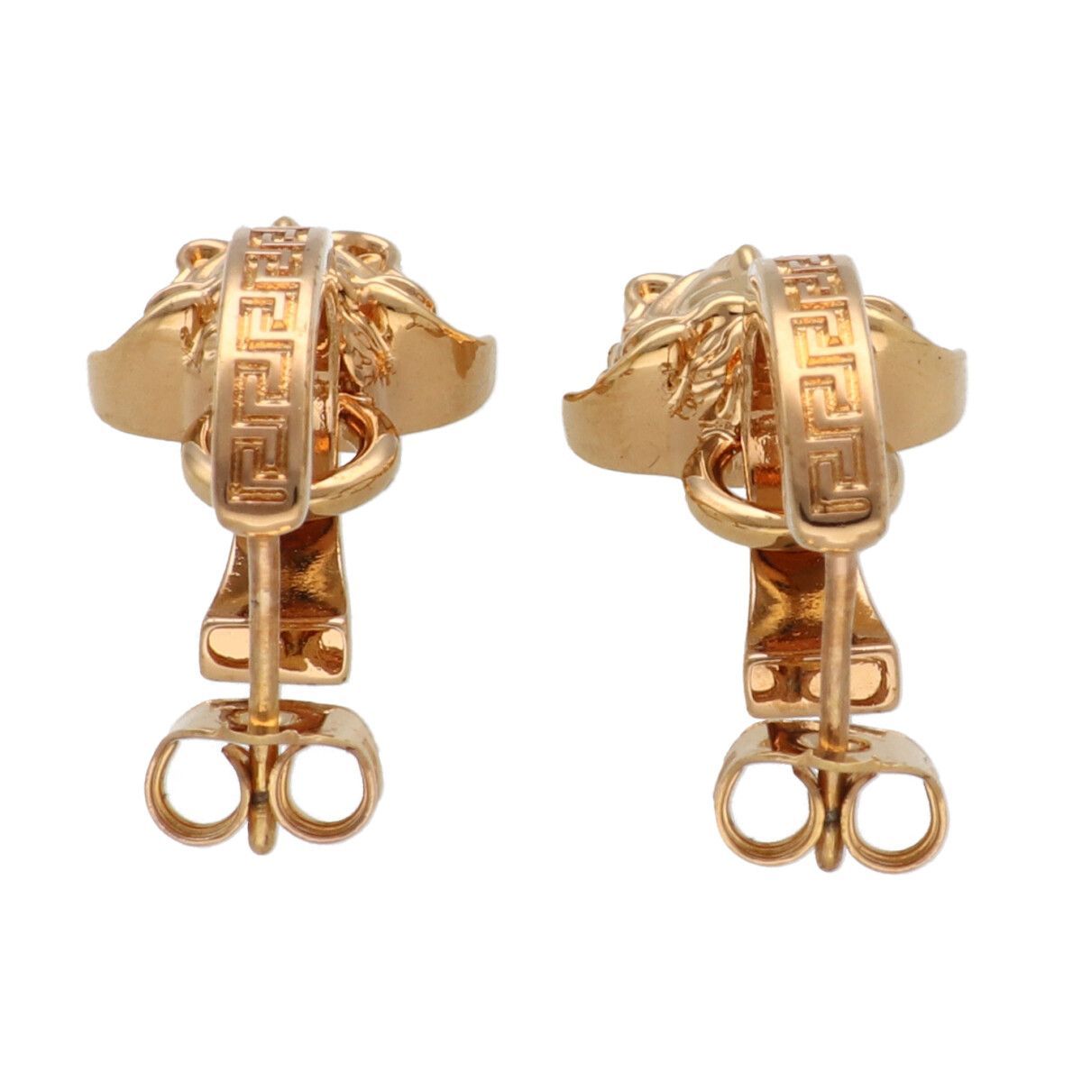中古】 VERSACE ヴェルサーチ ピアス メデューサ フープピアス 両耳