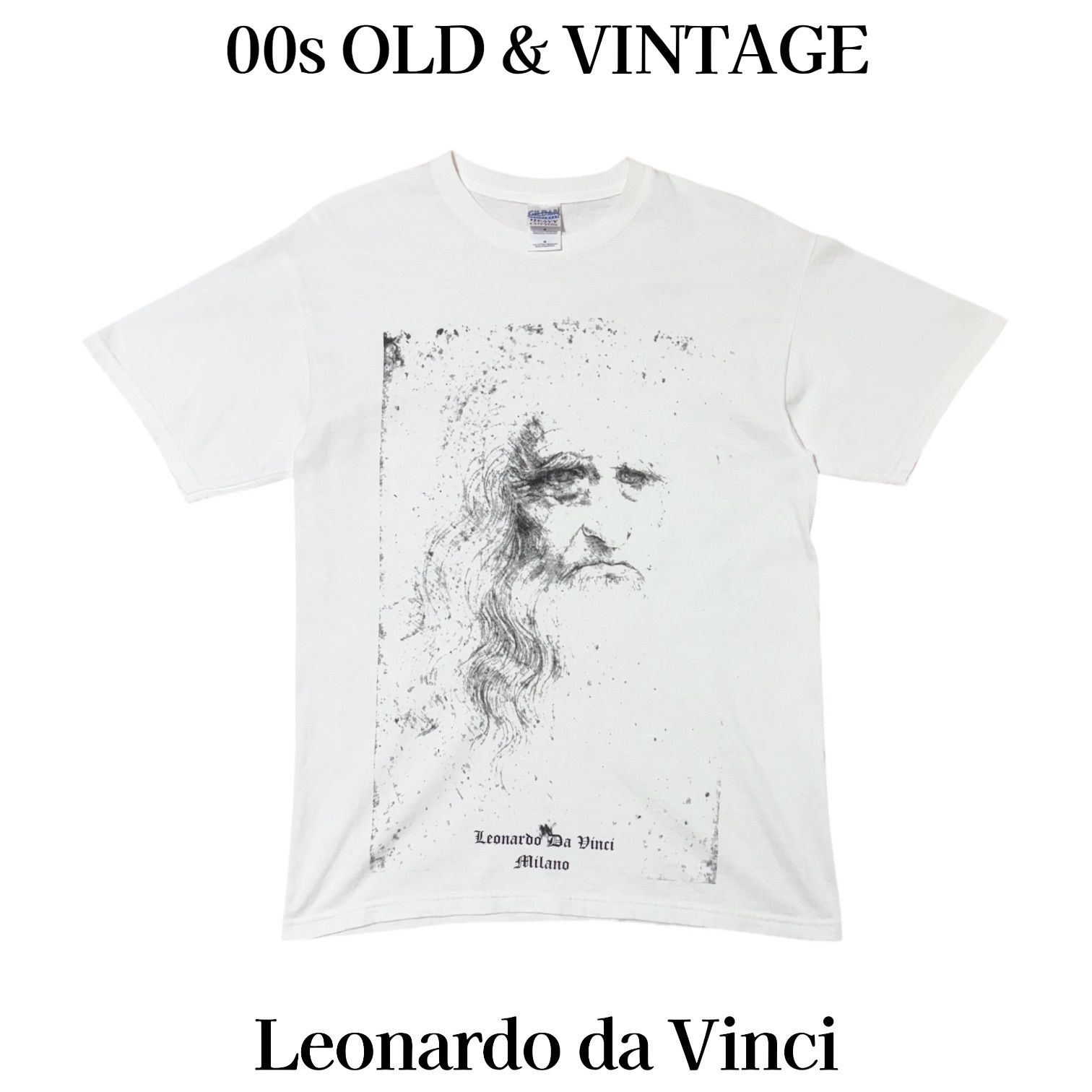 古着 00s Leonardo Da Vinci レオナルド ダ ヴィンチ アート Tシャツ 