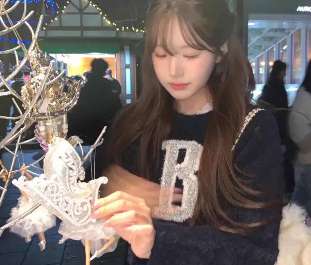 ザ バーネット thebarnet boucle alphabet knit