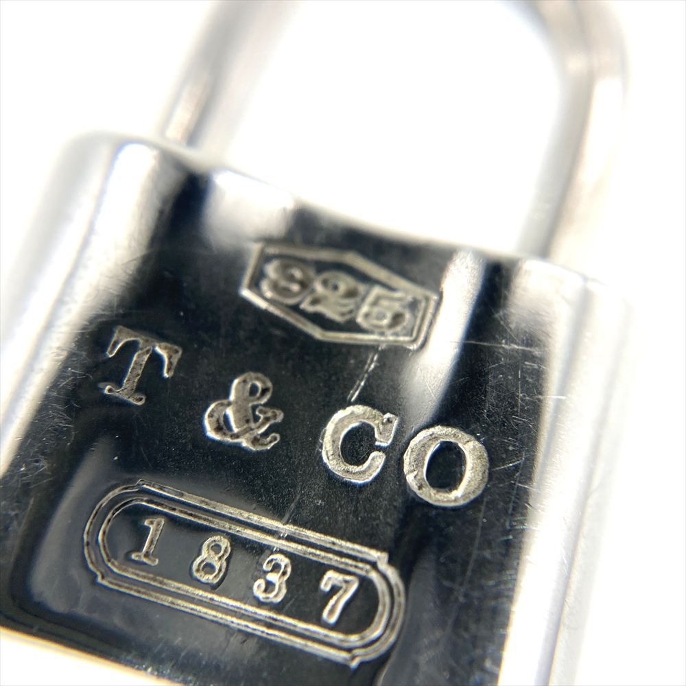 TIFFANY&CO. 1837 ❤️カナデロック南京錠 ネックレストップ　中古 TIFFANY&CO. 1837 ❤️カナデロック南京錠 ネックレストップ 中古