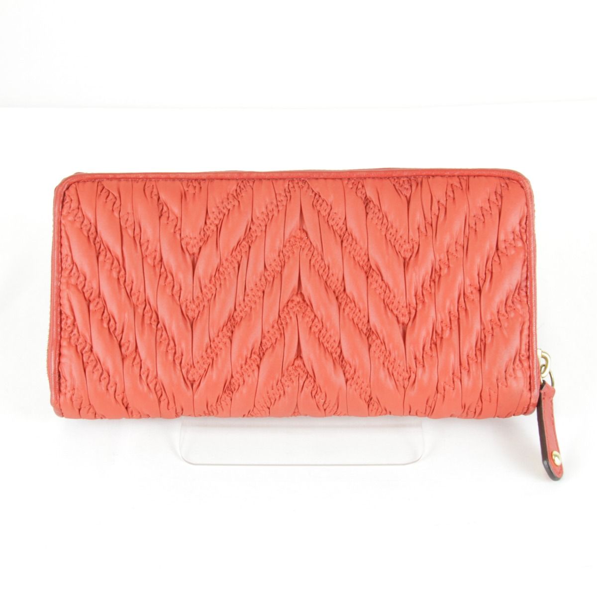 コーチ　長財布　マディソンギャザー　レッド　ピンク　新品未使用 USED』COACH【コーチ】 マディソンギャザー 長財布 ナイロン レッド 赤