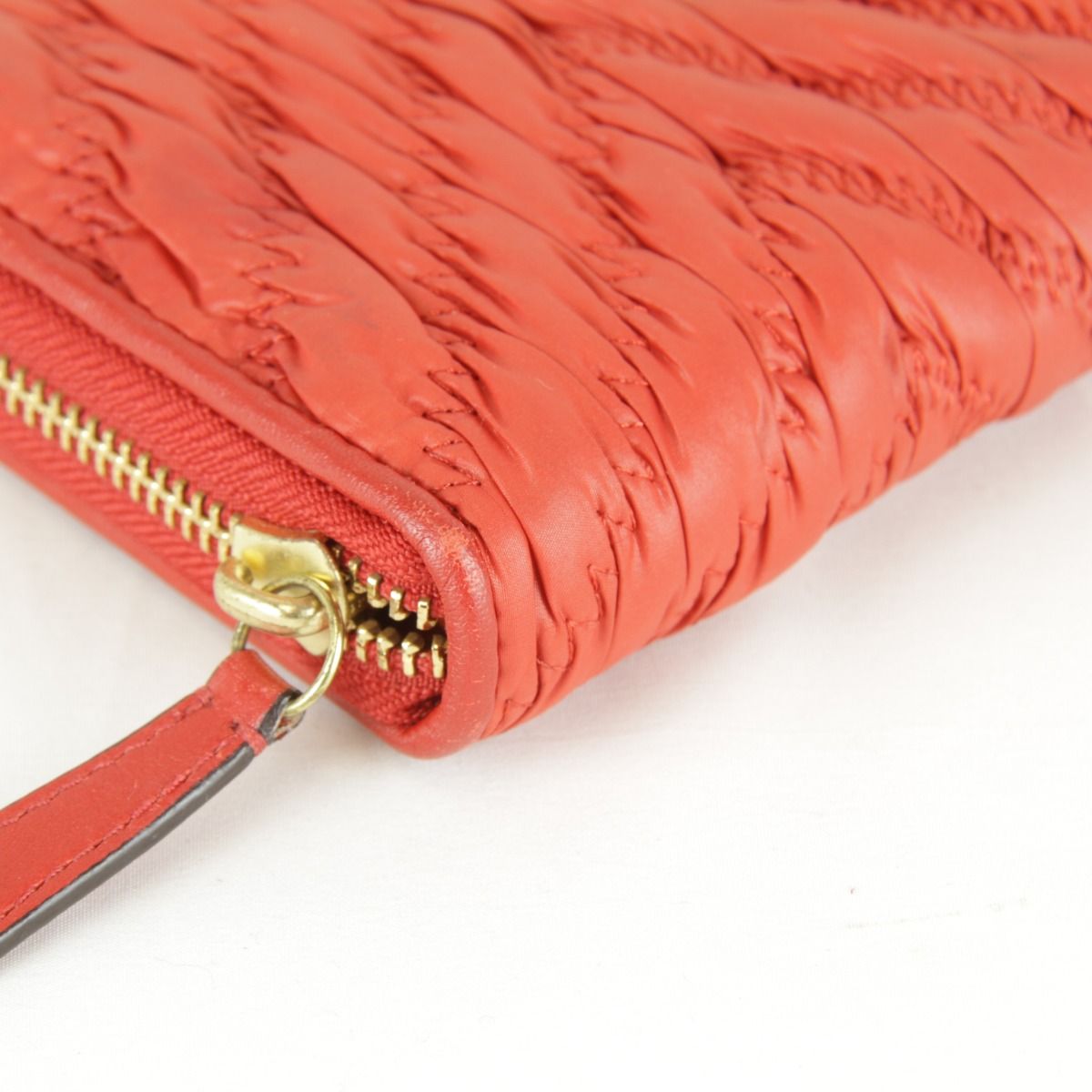 コーチ 長財布 マディソンギャザー レッド ピンク 新品未使用 USED