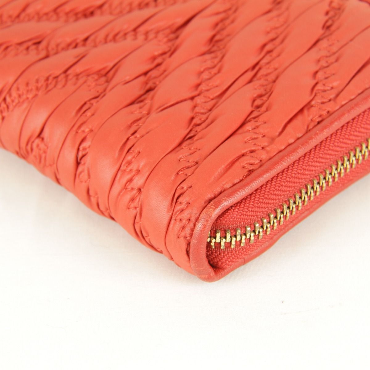 コーチ　長財布　マディソンギャザー　レッド　ピンク　新品未使用 USED』COACH【コーチ】 マディソンギャザー 長財布 ナイロン レッド 赤