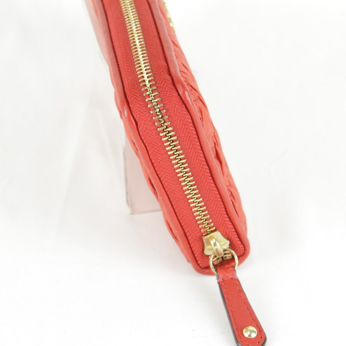 コーチ　長財布　マディソンギャザー　レッド　ピンク　新品未使用 USED』COACH【コーチ】 マディソンギャザー 長財布 ナイロン レッド 赤
