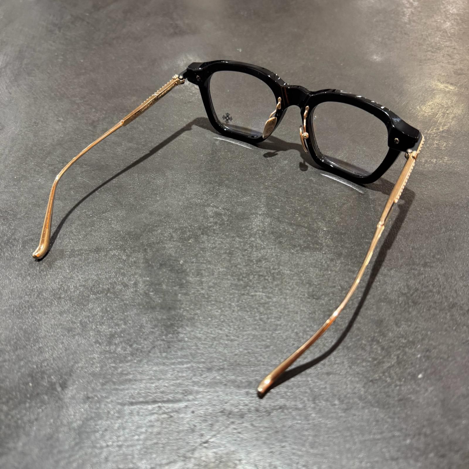 CHROME HEARTS ウエリントン ゴールドフレーム サングラス アイウェア