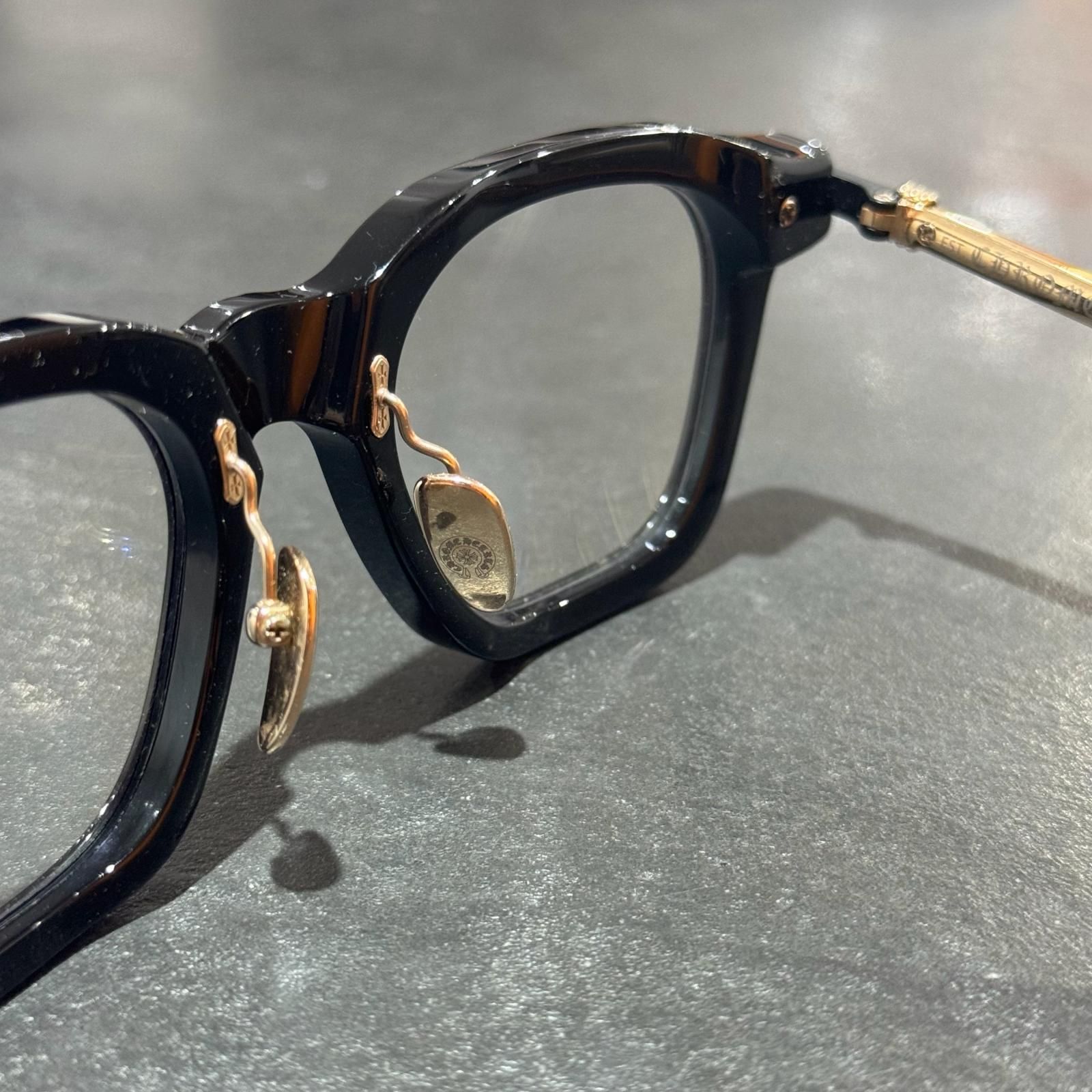 CHROME HEARTS ウエリントン ゴールドフレーム サングラス CHROME HEARTS ウエリントン ゴールドフレーム サングラス アイウェア
