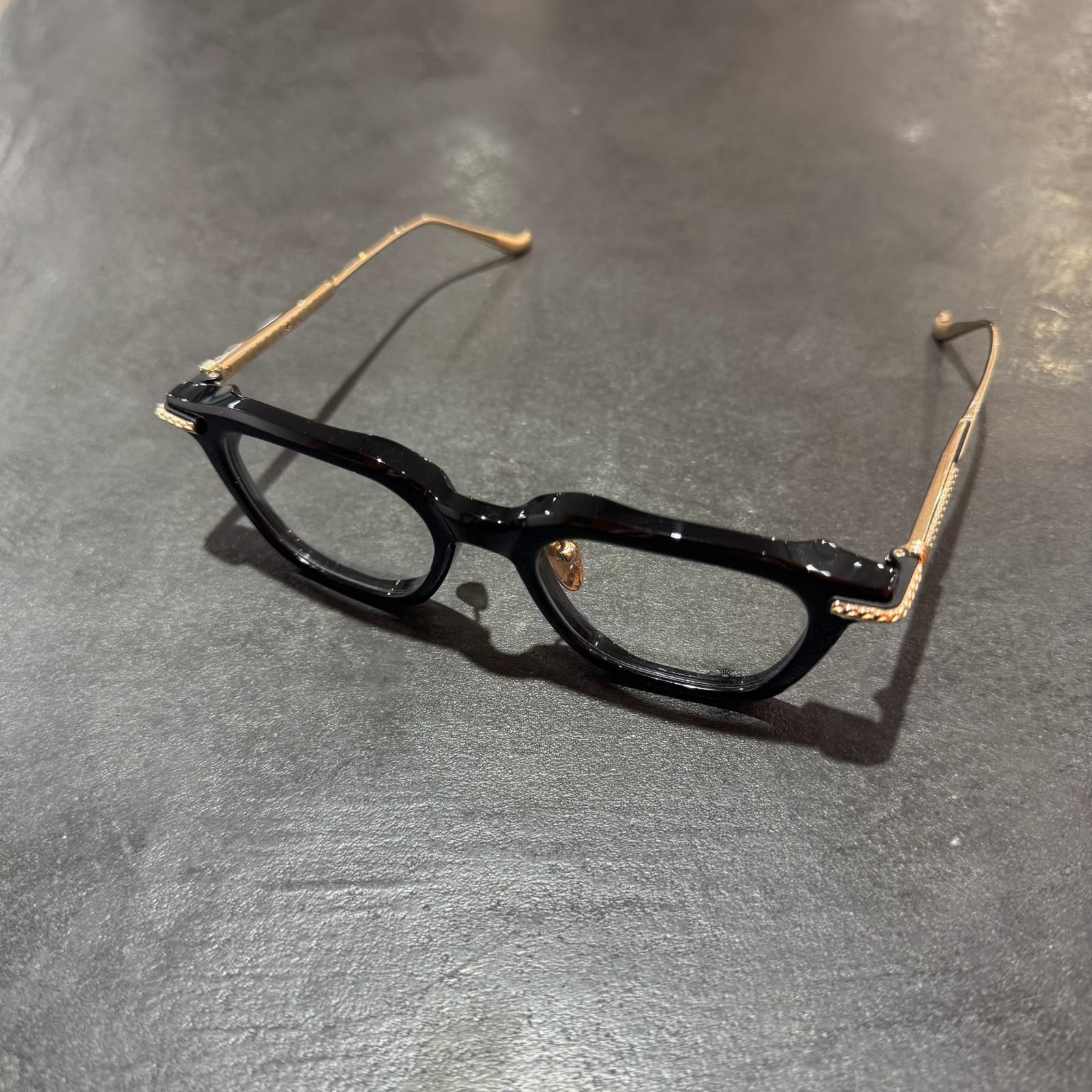 CHROME HEARTS ウエリントン ゴールドフレーム サングラス アイウェア