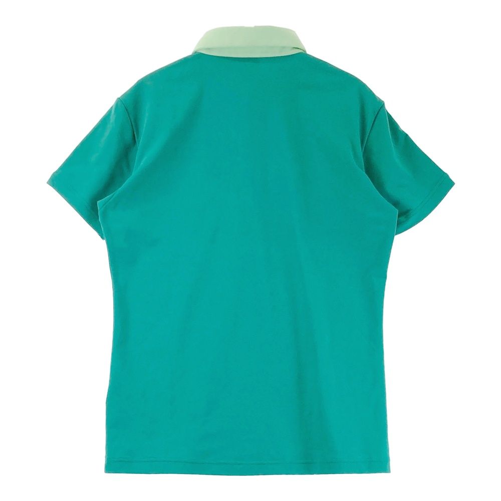 サイズ：M DESCENTE GOLF デサントゴルフ 半袖ポロシャツ グリーン系
