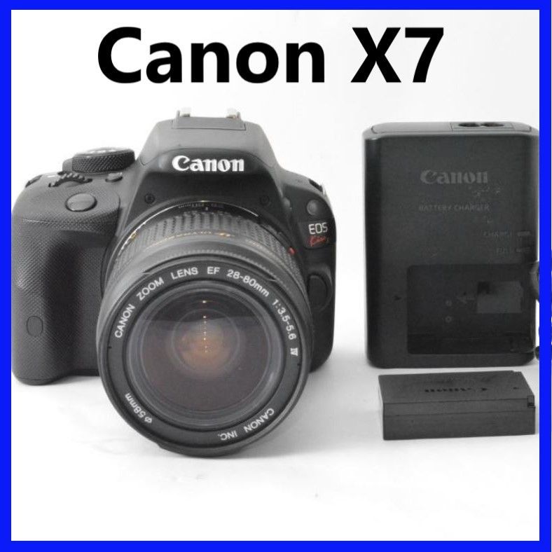 手ブレ補正レンズ✨ Canon X7 カメラ 一眼レフ デジカメ　デジタルカメラ Canon kiss X7 カメラ 一眼レフ デジカメ レンズ - メルカリ