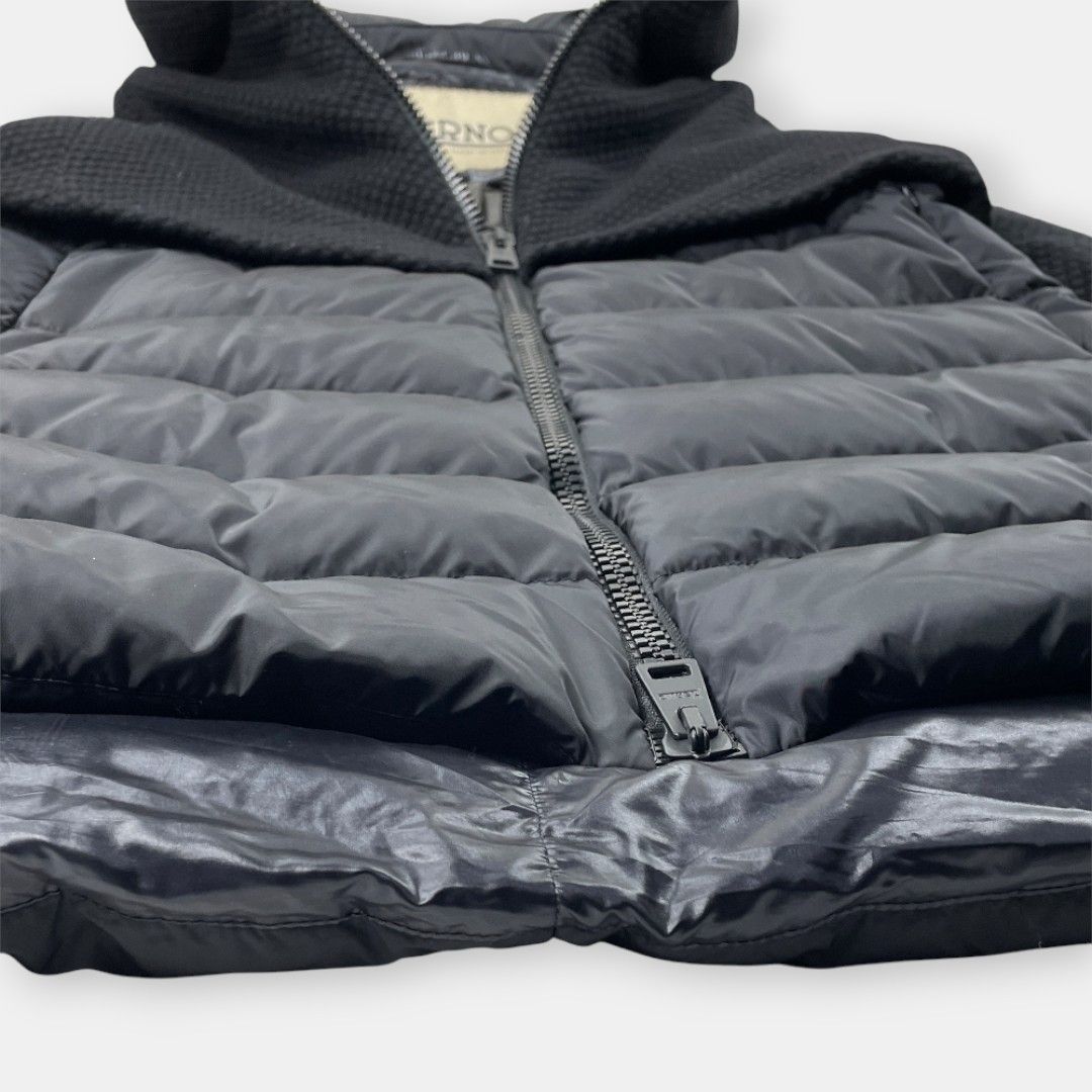 HERNO ヘルノ 20AW ウール ナイロン 異素材 切り替え ハイブリッド