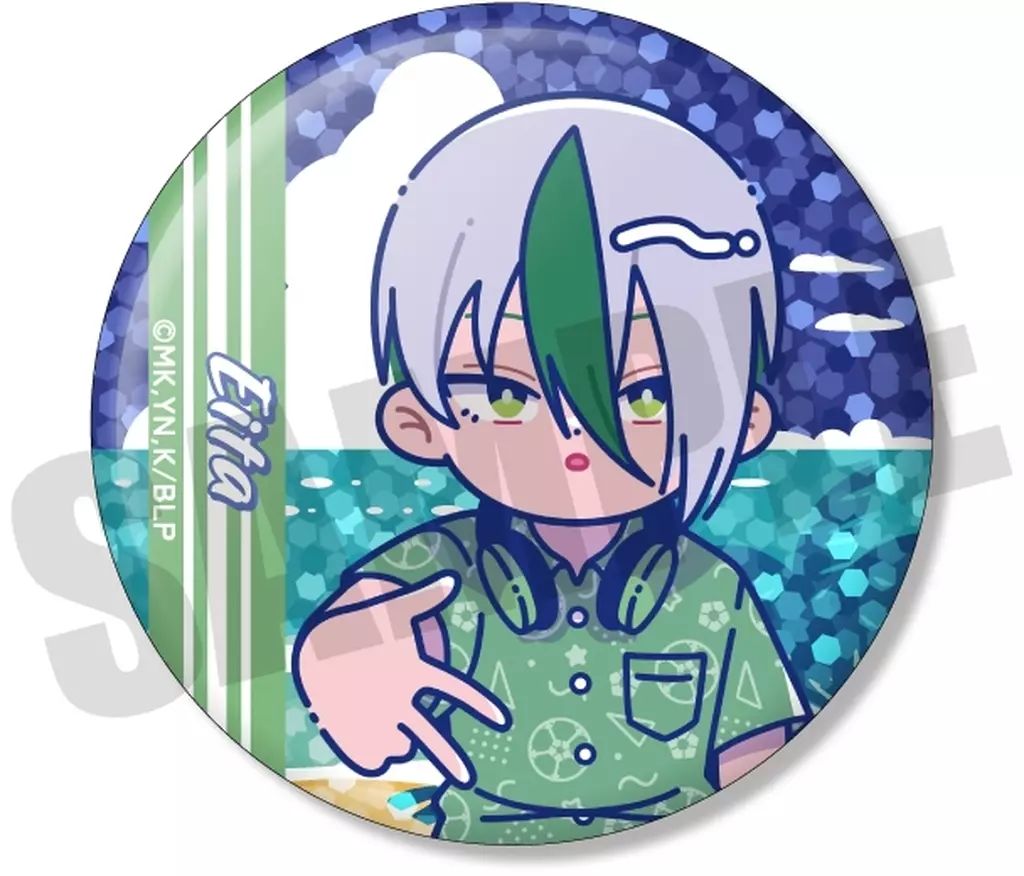 乙夜 ホログラム 缶バッジ ホログラム缶バッジ(57mm)「TVアニメ『ブルーロック』」21/誕生日ver