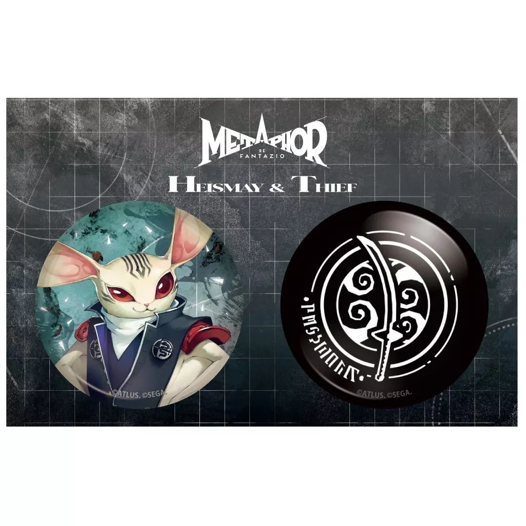 中古】バッジ・ビンズ ハイザメ＆シーフ 缶バッジセット 「メタファー