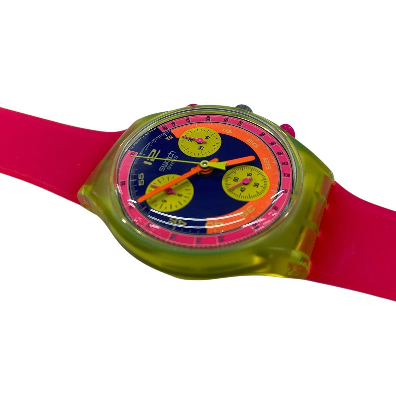 稼働品/美品】Swatch スウォッチ CHRONO クロノ SCJ101 Grand Prix