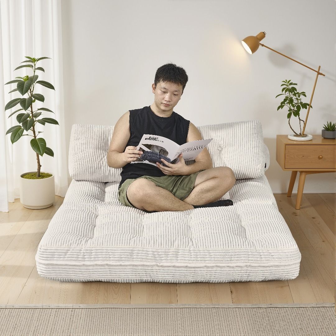 幅85cm折りたたみ ソファベッド 枕付きマットレス シュレッドフォーム多機能 幅85cm折りたたみ ソファベッド 枕付きマットレス シュレッドフォーム