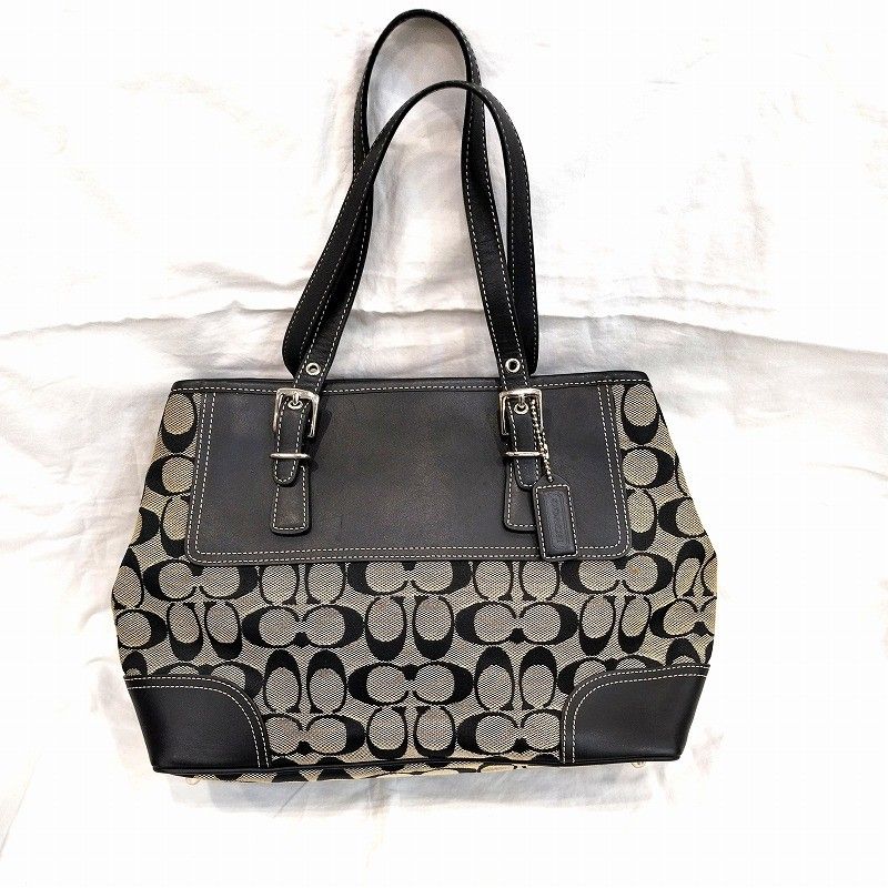 COACH(コーチ) キャンバス シグネチャーキャリーオール トートバッグ