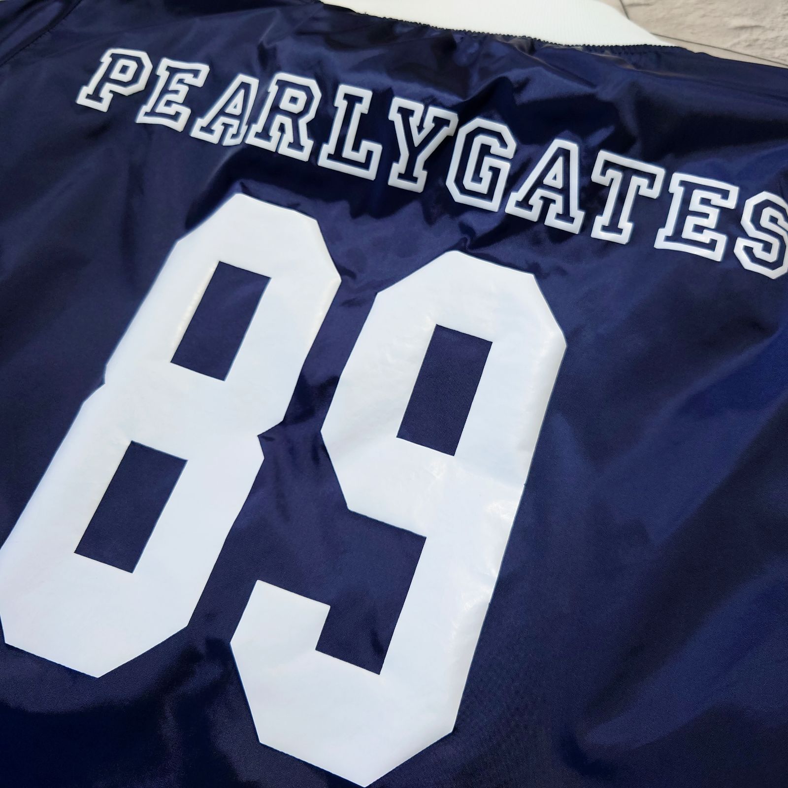 美品 PEARLY GATES GOLF モックネック スニードジャック ネイビー