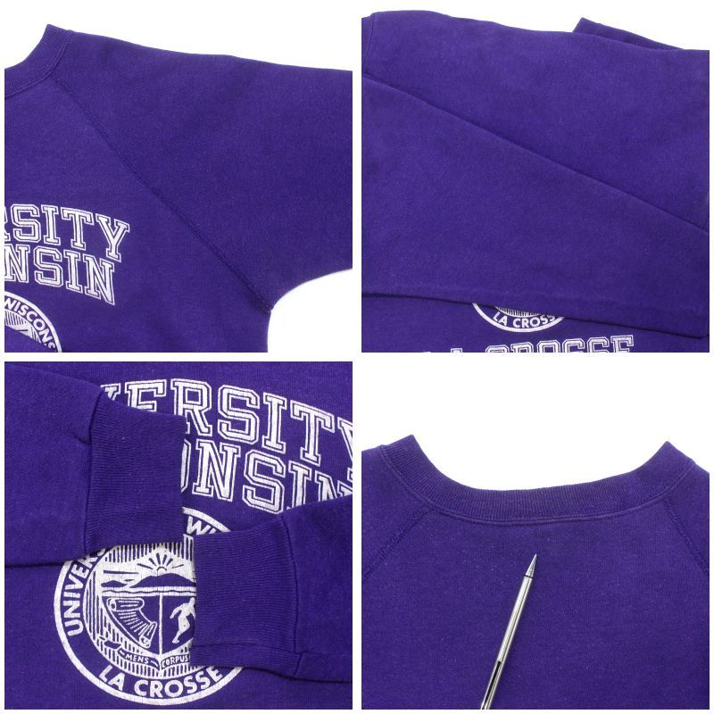 h*i様 希少サイズ 80s ARTEX ビンテージ USA製 カレッジプリント 80s USA製 vintage ARTEX ウィスコンシン カレッジ スウェット