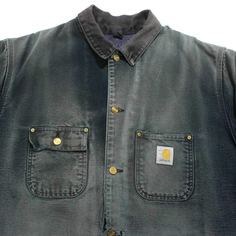 90s vintage Carhartt ボロ フェード 裏地ブランケット ミシガンチョア