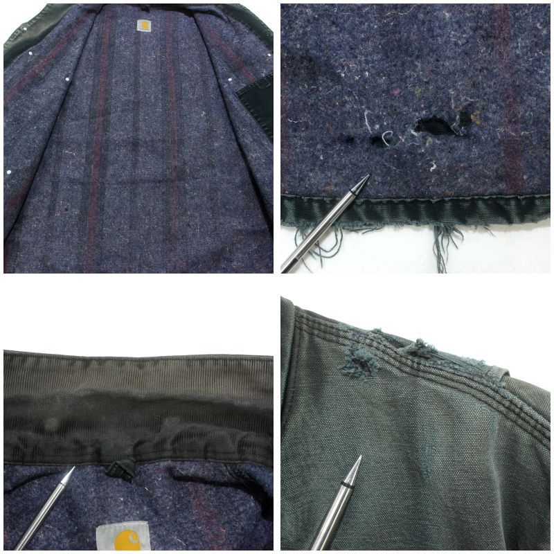 90s vintage Carhartt ボロ フェード 裏地ブランケット ミシガンチョア