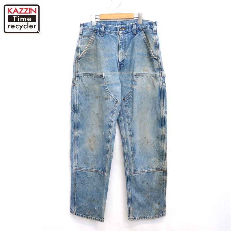 00s Carhartt ペインター ダブルニー デニムパンツ メンズ 表記33×32