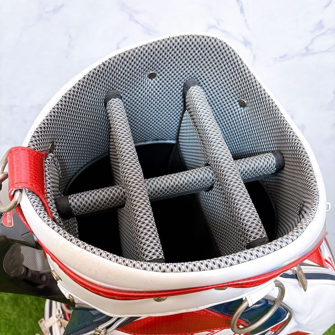 M希少　限定　廃盤品　コカコーラ　キャディーバッグ　ゴルフクラブケース M希少 限定 廃盤品 コカコーラ キャディーバッグ ゴルフクラブケースの