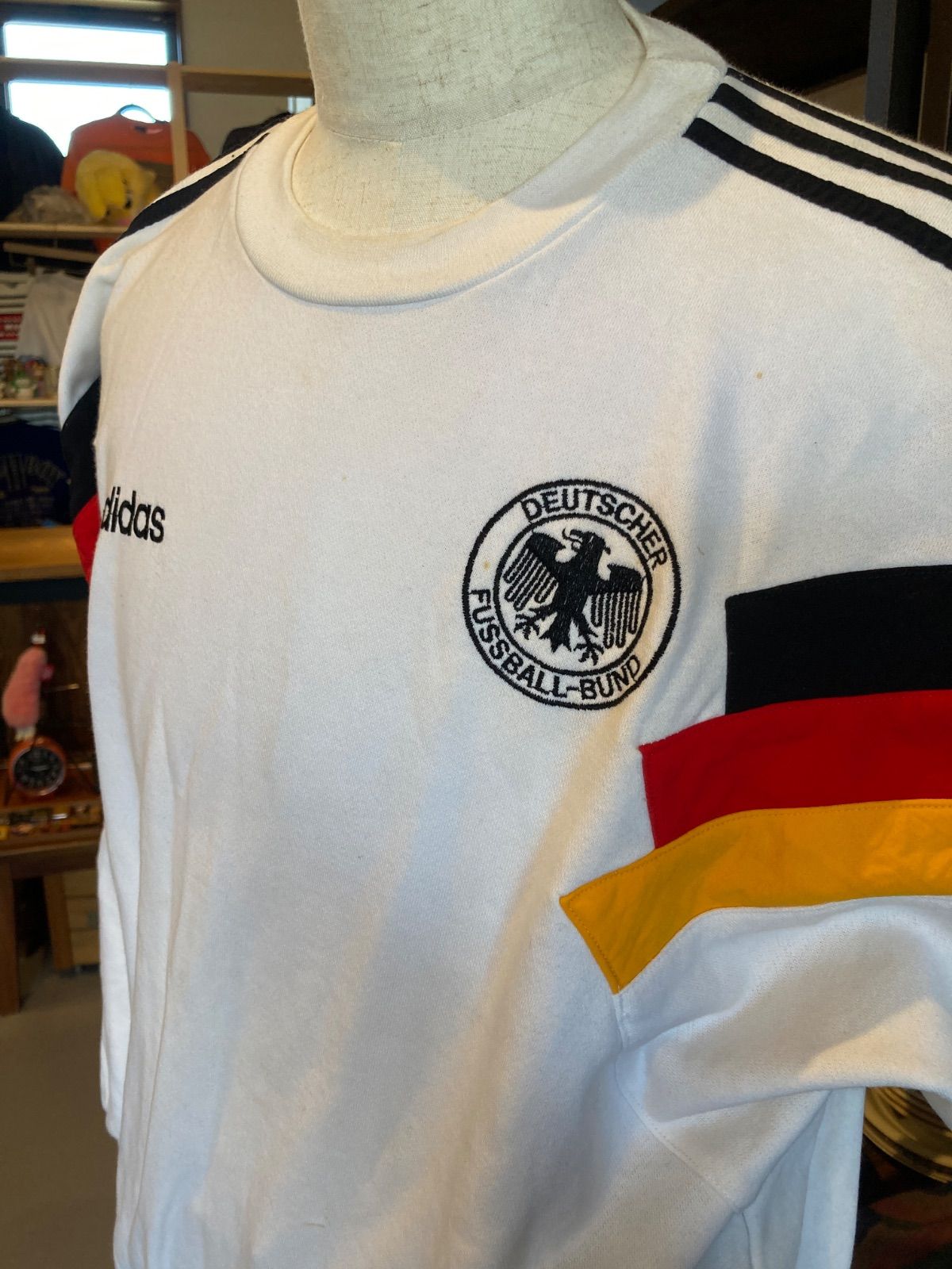 MP043) 90年代 万国旗タグ adidas ドイツ代表 ドルマンスリーブ