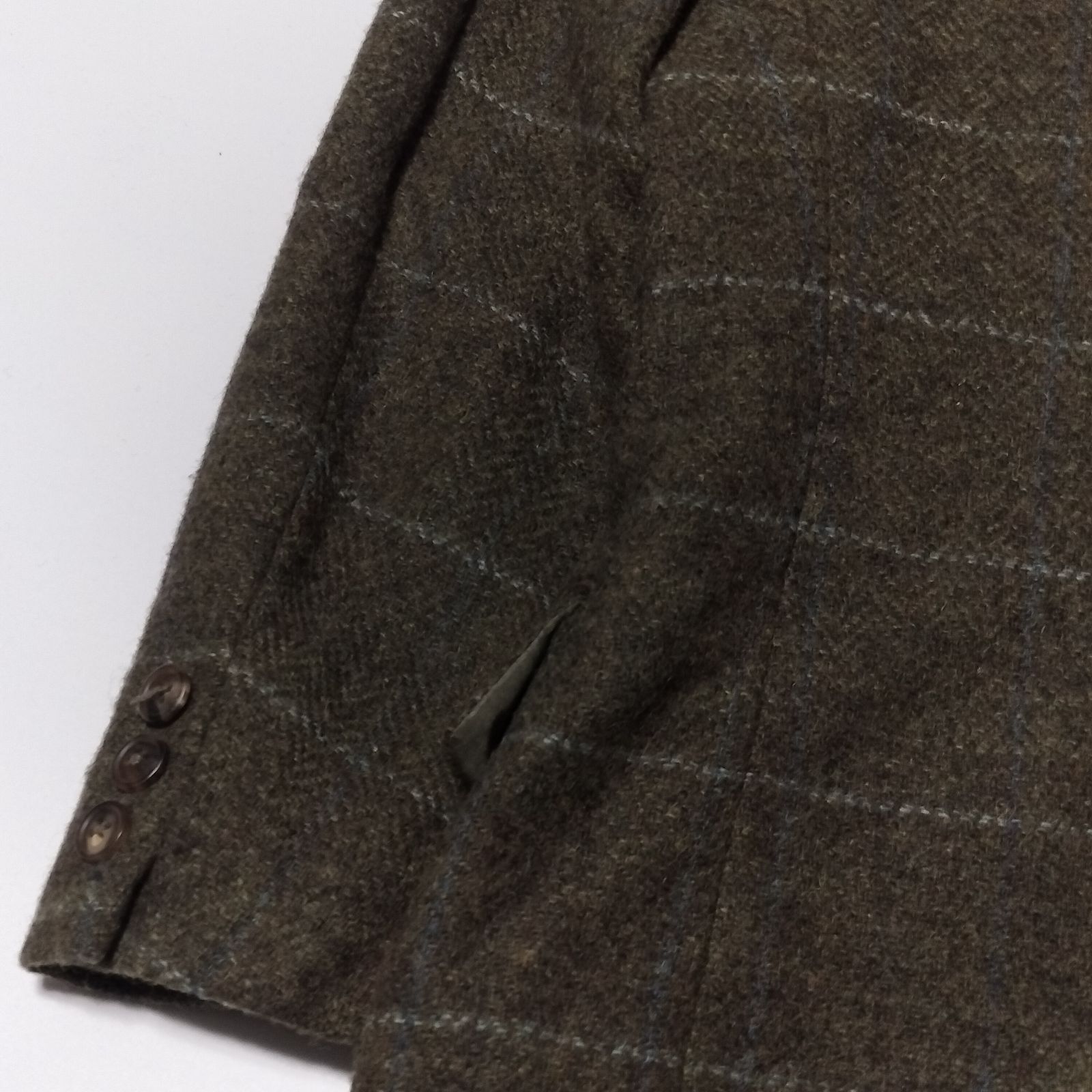 J.PRESS × Harriss Tweed ウール チェック ツイード ジャケット T156 S