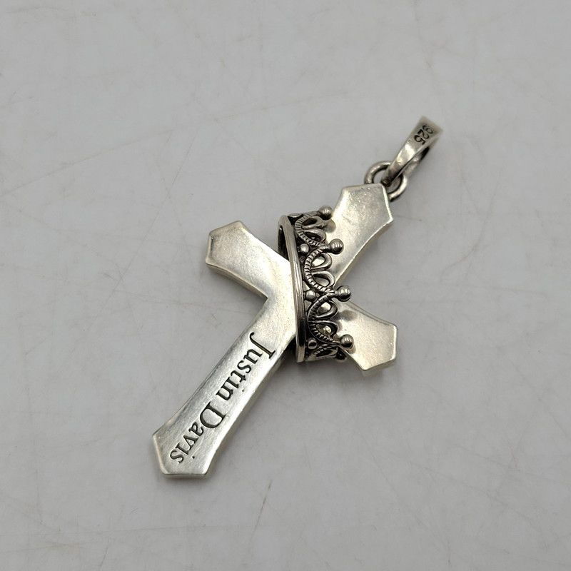 ジャスティンデイビス　CROSS WITH CROWN/STONE ペンダント CROSS with CROWN/STONE ペンダント | ジャスティン デイビス（JUSTIN