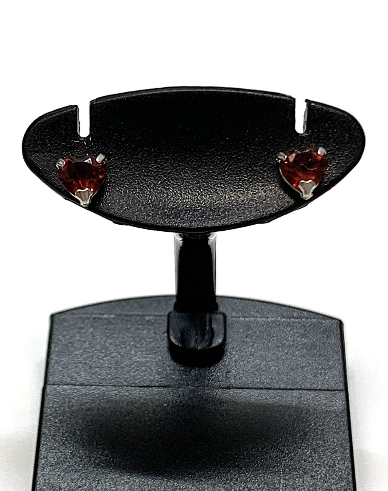 訳あり》K14WG ハート型 ピンク石 ピアス 0.4g 両耳 シルバー系 14金