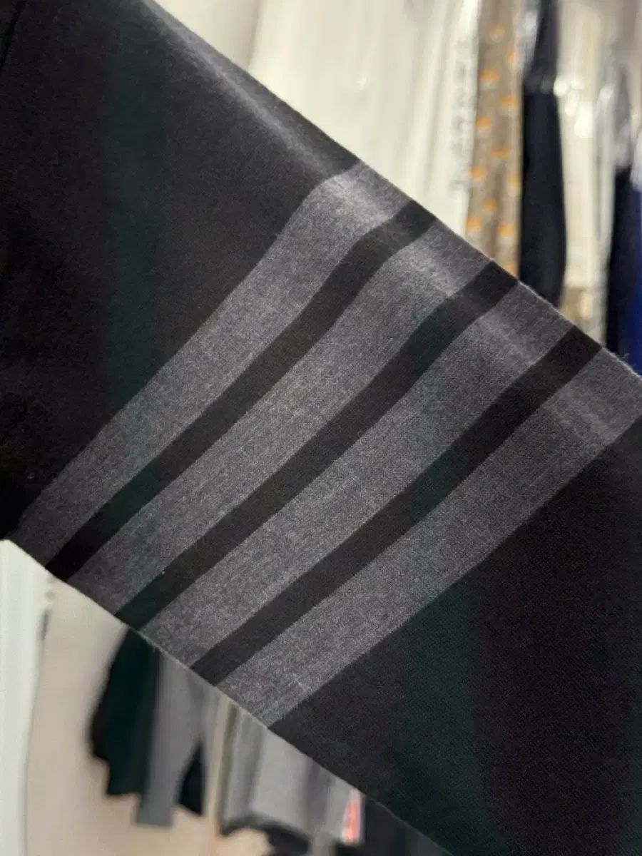  トム ブラウン 斜めボーダー 袖ストライプ メリノウール ニット ニット セーター トップス