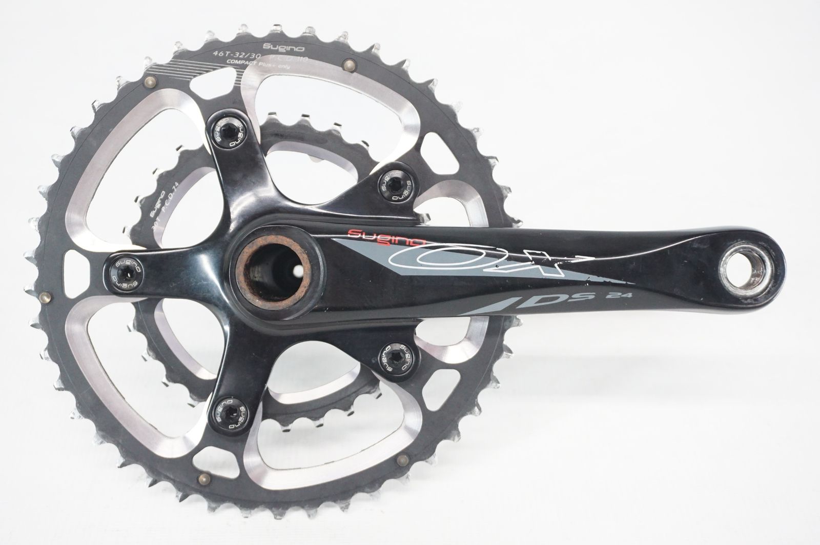 m*6様 超コンパクトクランク46/30T Sugino ox 11S　スギノ SUGINO 「スギノ」 OX 46-30T 170mm クランク / バイチャリ阪急塚口店