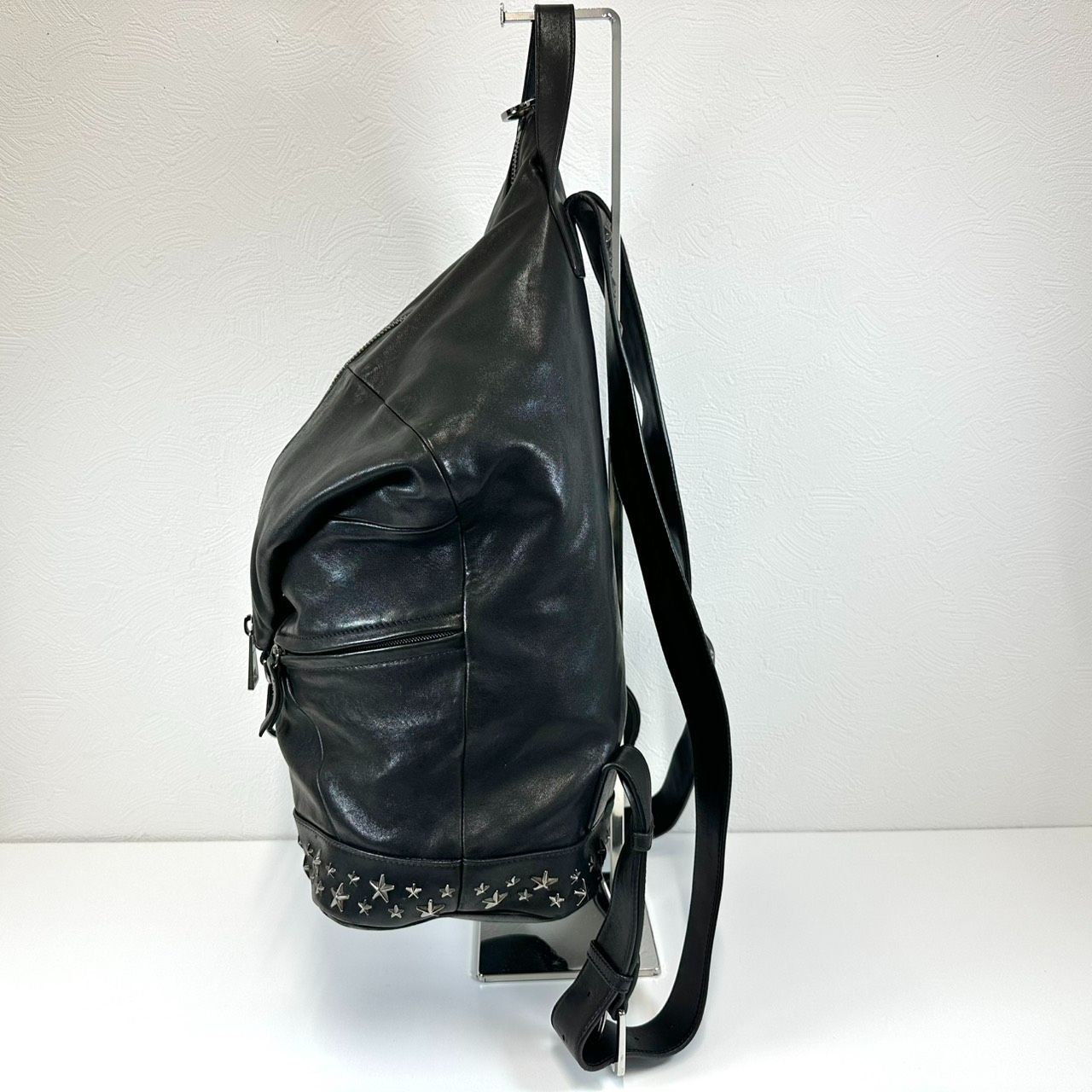 返品OK】JIMMY CHOO ジミーチュウ フィッツロイ スタッズ レザー