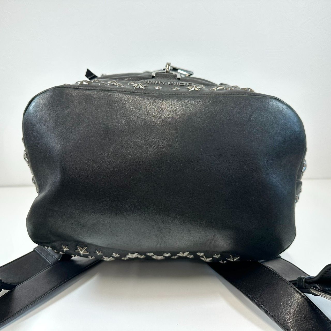 返品OK】JIMMY CHOO ジミーチュウ フィッツロイ スタッズ レザー