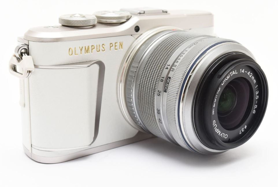 スマホ転送✨ OLYMPUS PEN E‑PL9 ホワイト ミラーレス 一眼レフ - メルカリ