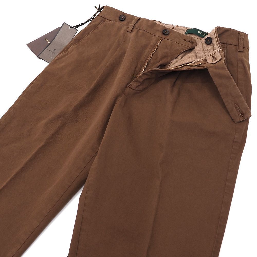 未使用品 BERWICH ストレッチ パンツ 【サイズ：44】 ブラウン 定価