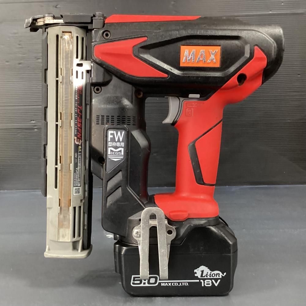 MAX TJ 35 FN 3 18 V充電式フィニッシュネイラ 5 0 Ahバッテリ 付 202