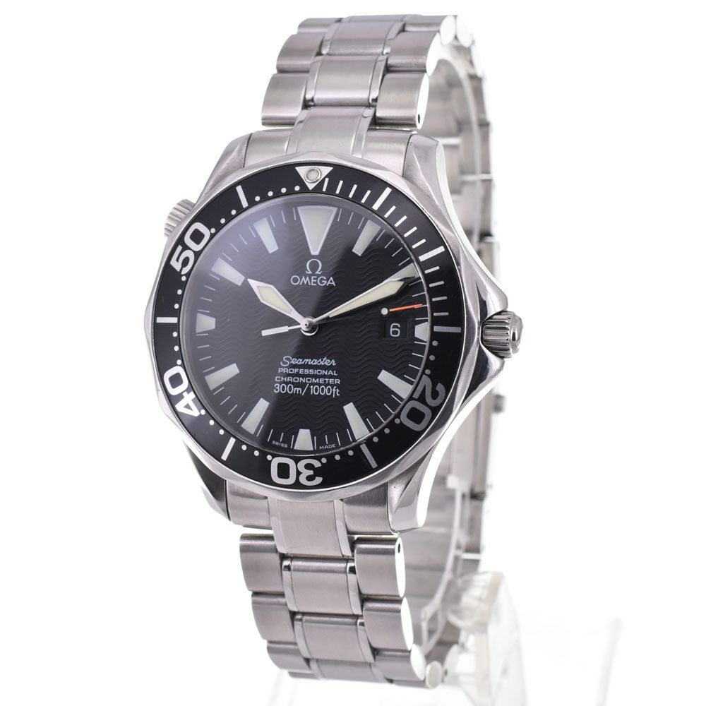 オメガ OMEGA 2254.50 シーマスター300 M デイト クロノメーター 自動巻き メンズ 箱 保証書付き H 144944