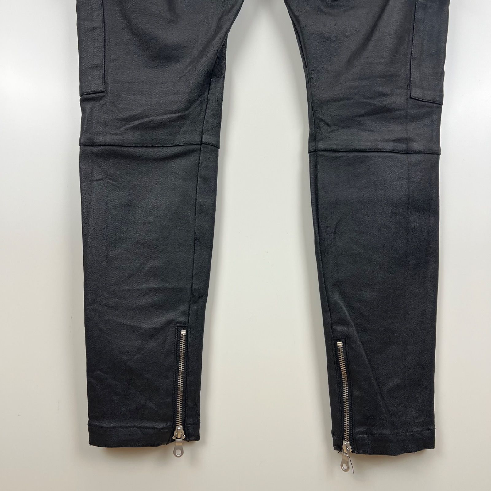 NO ID. BLACK 2022aw coating sarouel skinny cargo pants 2 451006
