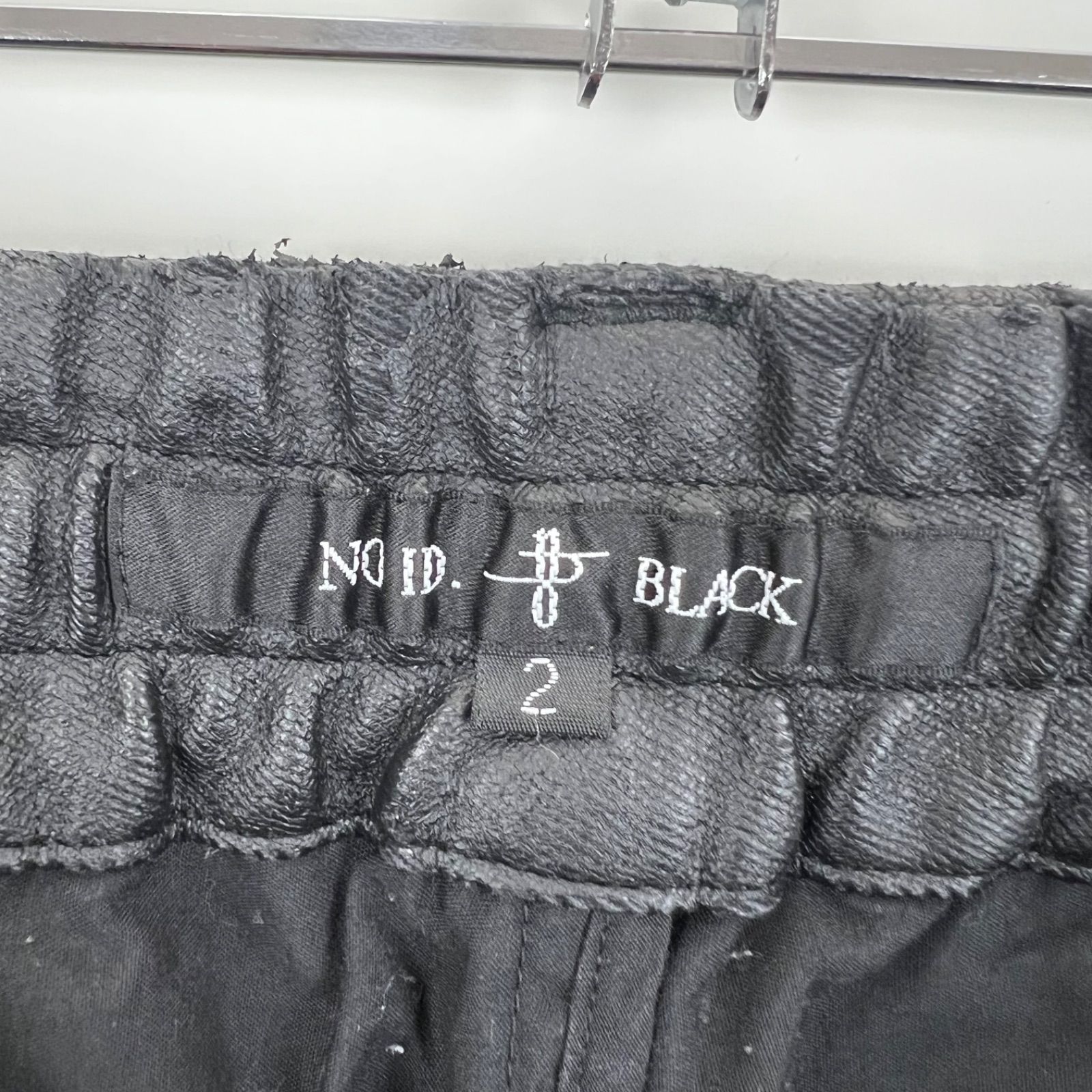 NO ID. BLACK 2022aw coating sarouel skinny cargo pants 2 451006